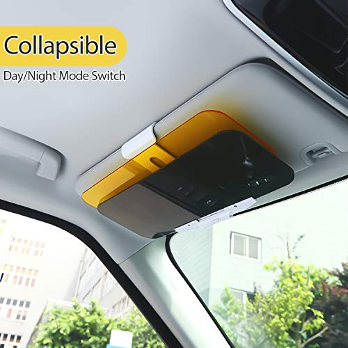 WFPOWER Car Sun Visor Extender (2 Pack) Anti Glare Blocker 2 In 1, UV Day Vision and Night Vision Goggles for Windshield, Sun Shield 12.6 x 4.7inch for Sedan Mini Van Pack of 2 [2019 Upgraded Version] - Thumbnail 3
