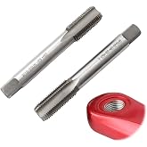 9/16-20 Right &amp; Left Hand Thread Tap, HSS Tap Set for Bike Crank Repair | Threaded HSS Tap Set 9/16'' 20 TPI, Threaded Taps for Bicycle Crank Repair,Outdoor Bike Crank Repair Tool,Pedal Thread Repair