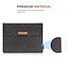 MoKo 10-11 Inch Felt Tablet Sleeve Carrying Case with Small Bag Fits iPad Pro 11 2021/2020/2018, iPad 9th 8th 7th Generation 10.2, iPad Air 4 10.9, Air 3 10.5, iPad 9.7, Galaxy Tab A 10.1, Dark Gray