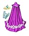 Cokos Box Girls Coronation Costume Long Cape Cloak Gloves Tiara Crown Accessories 4-5T, Purple