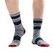 Hiking Crew Socks for Men, MEIKAN Stripe Cotton Fashion Athletic Socks 1, 3, 4, 7 Pack