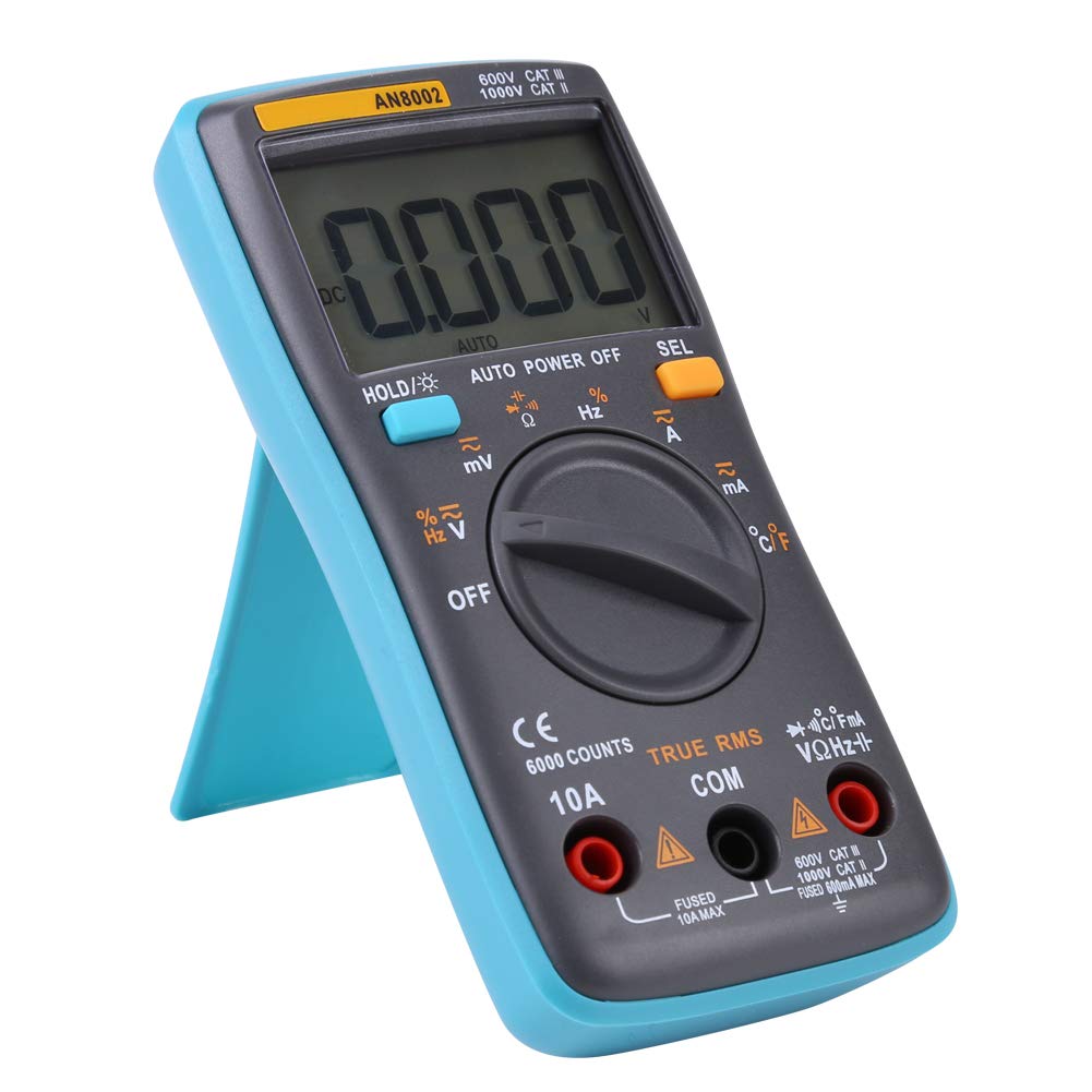 Multimeter Ohmmeter Ranging 6000 Counts Auto Manual Digital Current