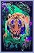 Opticz Jungle Tiger Blacklight Reactive Poster Blacklight Poster 23 x 35in