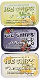 ICE Chips Fruity Variety Pack - SIX 50g (1.76 oz)Full-size Tins in Most Popular Flavors