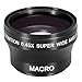 NEEWER 37MM High Definition Professional Photography Camera Lens - Wide Angle / 0.45X Macro Conversion Lens for Kodak, Canon & ANY Camera with a 37MM Filter Thread !!