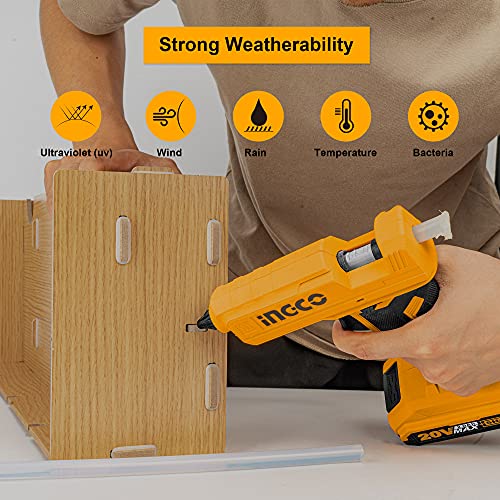 INGCO Hot Glue Sticks for Glue Gun,Large Allpurpose Glue Gun Sticks