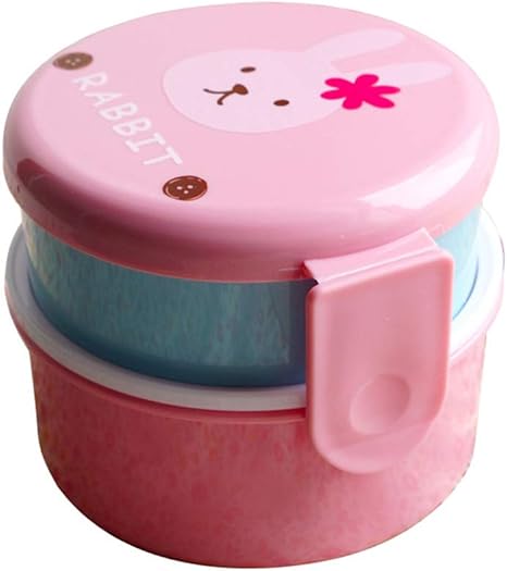 Amazon Nenon Wenom 2段 弁当箱 ランチボックス パーティパーティシトロン かわいい 子供向け弁当箱 お弁当グッズ 子供向け 携帯便利 大容量 フォーク付き レンジ対応 540ml 通園 通学 ピクニック 遠足 フードマン 会社 フォーク付き 弁当箱 オンライン通販