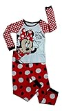 Disney Minnie Mouse Little Girls Toddler Long Sleeve Pajama Set