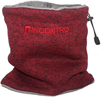 Winter Windproof Kids melange knit Neck Warmer Cold Weather face mask For boys girls Outdoor activities