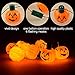 FLY2SKY 2PCS Halloween Party Favors Necklace jack-o'-lantern Halloween Light up Toys Decorations LED Pumpkin Necklace