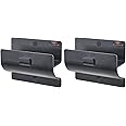 Ladder Hanger set of 2 For Garage Wall - Black Heavy Duty Utility Hook For Wall Mount Ladder Storage. Versatile Tool Holder To Maximize Space In Shed, Workshop, Garden, Hang Wheelbarrow, Folding Chair