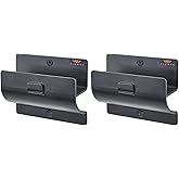 Ladder Hanger set of 2 For Garage Wall - Black Heavy Duty Utility Hook For Wall Mount Ladder Storage. Versatile Tool Holder To Maximize Space In Shed, Workshop, Garden, Hang Wheelbarrow, Folding Chair