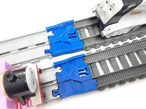 TrainLab Adapters Compatible with Thomas Adventures to Trackmaster 2014 Gray Train Tracks (Blue)