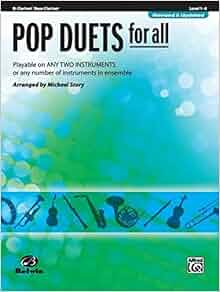 Amazon Com Pop Duets For All B Flat Clarinet Bass
