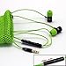 ⭐️KLIM Fusion Earbuds with Microphone - Long-Lasting Wired Earphones + 5-Year Warranty - in Ear Headphones - Gaming Ear Buds with Mic and Volume - Noise Cancelling Audifonos - 3.5mm Jack - Green