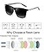 Sunglasses for Men-wearpro Polarized Vintage Men`s Sun Glasses WP1003 (Black/Gun) (Black gun)
