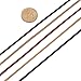 TamBee 2.6mm Leather String Cord Flat Leather Cord for Jewelry Making Elastic Leather Laces for Crafts, Leather Shoe Lace, Arts & Crafts 100 Yards (Dark Grey)