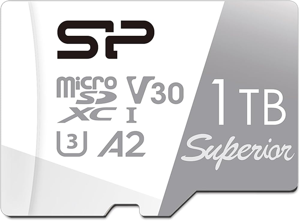Silicon Power 1TB Superior Micro SDXC UHS-I U3 V30 A2 4K for Nintendo Switch