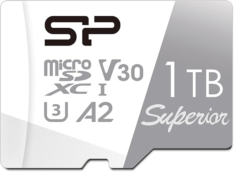 Silicon Power 1TB Superior Micro SDXC UHS-I U3 V30 A2 4K for Nintendo Switch