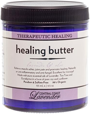 Healing Butter Aromatherapy Pain Relief Cream. Organic 135 Ml/4.5oz