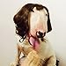 Coolrunner Pet Wigs Funny for Dogs Cats Little Puppy Costume Adorable Pet Hair and Turned Hat (1)