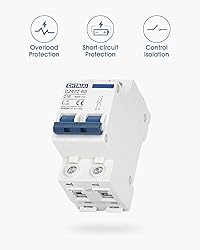 CHTAIXI DC Miniature Circuit Breaker, 2 Pole 500V