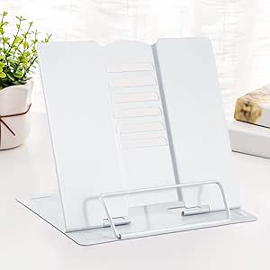 Aazon.co: Dicunoy Set Of 2 Etal Desk Book Stand, Adjustable Reading Rest Book Holder, Sturdy