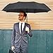 E-Feel Auto Umbrella Outdoor for Travel, Fold Rain Umbrella One Hand Operation Black