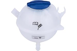 YOUYIEN Radiator Coolant Overflow Reservoir(With cover).Fit for Audi A3 VW Jetta Golf Passat Beetle.Expansion Recovery Tank. Replaces Part # 1K0121407A.