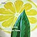 YoKii Lemon Fabric Shower Curtain, Summer Bright Nature Fruit Citrus Polyester Bath Curtain Set, 72-Inch Spa Hotel Heavy Weighted Bathroom Curtain (72 x 72, Lemon Bliss)