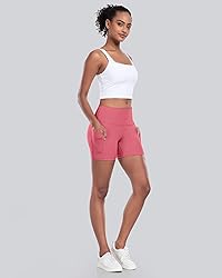 CHRLEISURE Womens Biker Yoga Shorts with