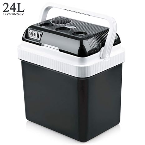 Kievy Caja eléctrica fría 12V 240V Nevera de Camping (24L) Frio ...