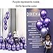 Chrome Metallic Balloons for Party 50 pcs 12 inch Thick Latex balloons for Birthday Wedding Engagement Anniversary Christmas Festival Picnic or any Friends & Family Party Decorations-Metallic Purple