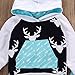 Toddler Infant Baby Boys Deer Long Sleeve Hoodie Tops Sweatsuit Pants Outfit Set (2-3Years, Sky Blue)