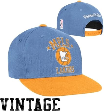 Mitchell Ness Minneapolis Lakers Xl Logo Two Tone Snapback Hat Light Blue Gold Baseball Caps Amazon Canada