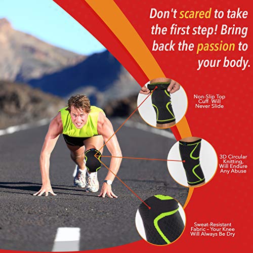 2 Modvel+Compression+Knee+Sleeve+Pair