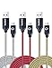 Micro USB Cable 10 Ft, OKRAY 3 Pack Long Nylon Braided Micro USB Android Charger High Speed 2.0 Data Sync Cord Compatible with PS4, Samsung Galaxy S7/S6/J7/Note 5, K40/K20, HTC, Nokia(Black Gold Red)