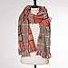 Ancia Women Mens Lovers Soft Houndstooth Reversible Dual Purpose Long Scarf Wrap Shawl