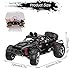 AHAHOO 1:12 Scale RC Cars 35MPH+ High Speed Off-Road Remote Control Vehicle 2.4Ghz Radio Controlled Racing Monster Trucks Rock Climber with LED Light Vision (Black) 