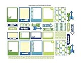 Monthly planning stickers, 
