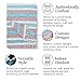 Gray, Teal and Pink Mexican Blanket by Laguna Beach Textile Co - Beach, Yoga, Camping, or Decorative Throw Blanket - Traditional Handmade Serape - Gray Blush