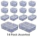 Cottage Mills Connect-A-Box 14 pc Assortment from Small item storage system that connects and stacks. Perfect for little things like beads, findings and parts. Includes 8 S, 4 M and 2 L.
