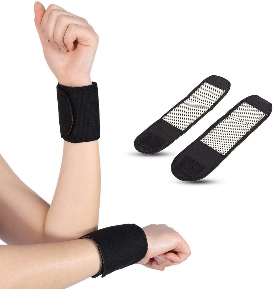 Wrist Brace, 1 Pair Self-heating Wrist Brace Support Protector Tourmaline Magnetic Massage for Women and Men Adult and Children - Image 5
