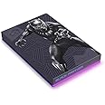 Seagate Black Panther SE FireCuda External HDD - USB 3.2, Customizable RGB LED Magenta, Works with PC, Mac, PlayStation, and Xbox, 1-yr Rescue Services (STLX2000401)
