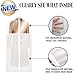 La Saveur 4 Pack 60 inch Garment Bag, Extra Long Dust Proof Suit Bags for Gown, Dresses