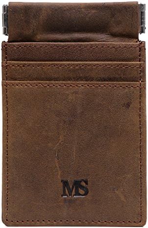 iYang Mens Leather Wallet and Money Clip Thin Slim Front Pocket Wallet