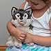 Nat and Jules Waiting Large Wolf Friend Children's Plush Stuffed Animal Toy