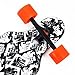 Backfire New Cruiser Drop Through Longboard Complete Professional Longboards, balck and white