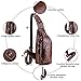 Men's Sling Bag Leather Chest Shoulder Backpack Cross Body Anti Theft Travel School,Rswsp,KA012BR