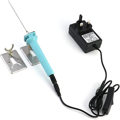 QWORK Electric Foam Cutter Hot Wire Pen 10CM 15W Polystyrene Cutting Kit